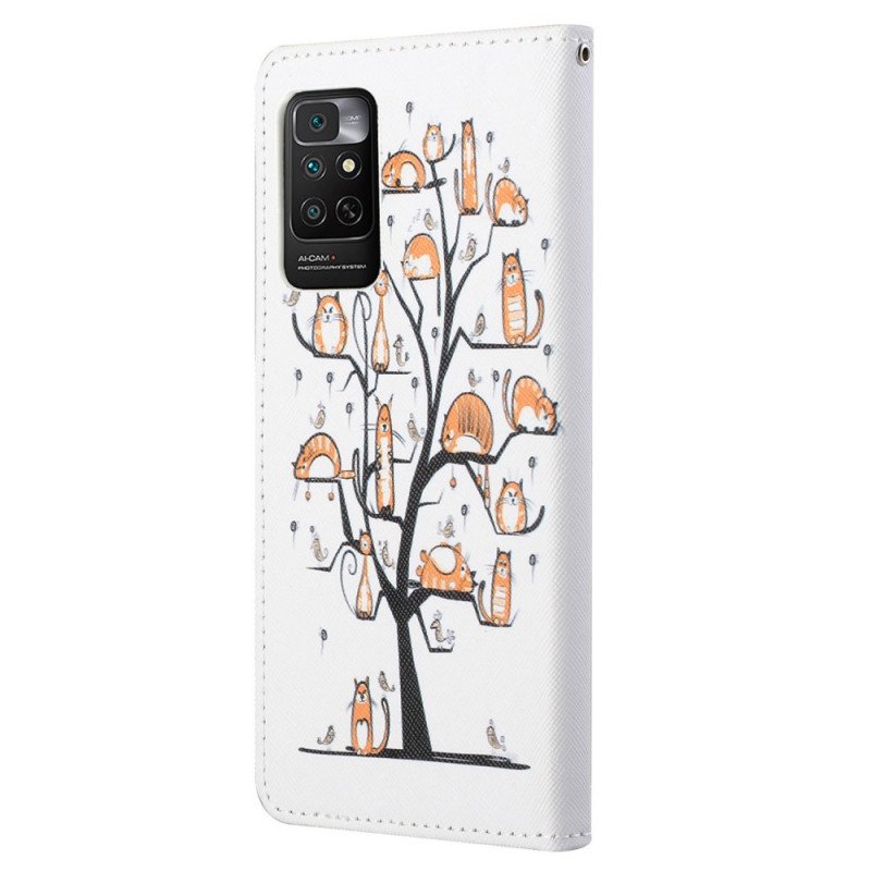 Fodral Xiaomi Redmi Note 11 / 11S Med Kedjar Funky Cats Med Rem