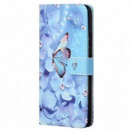 Fodral Xiaomi Redmi Note 11 / 11S Med Kedjar Strappy Diamond Butterflies