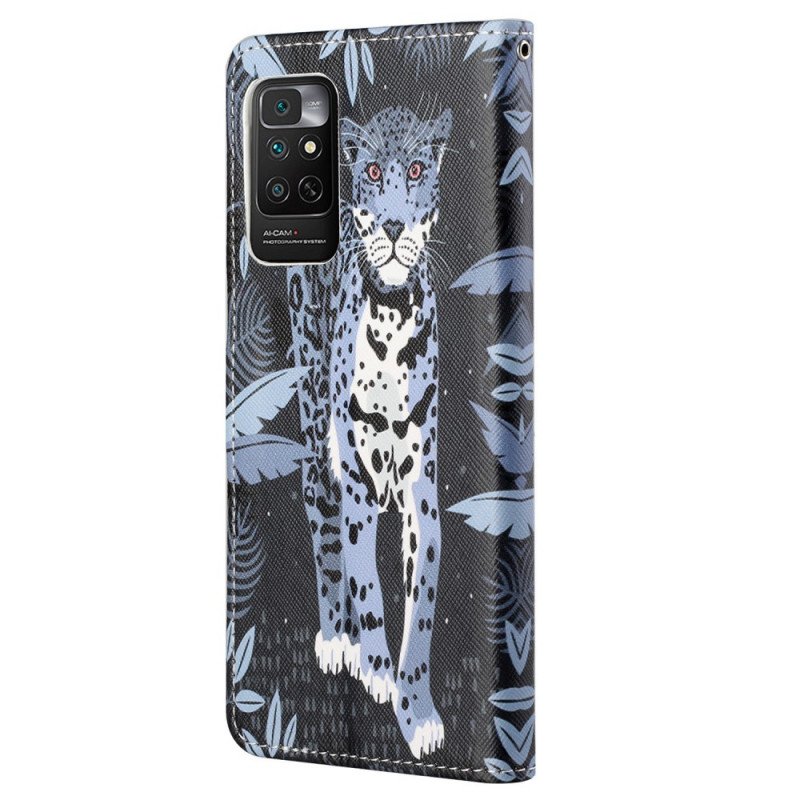 Fodral Xiaomi Redmi Note 11 / 11S Med Kedjar Strappy Leopard