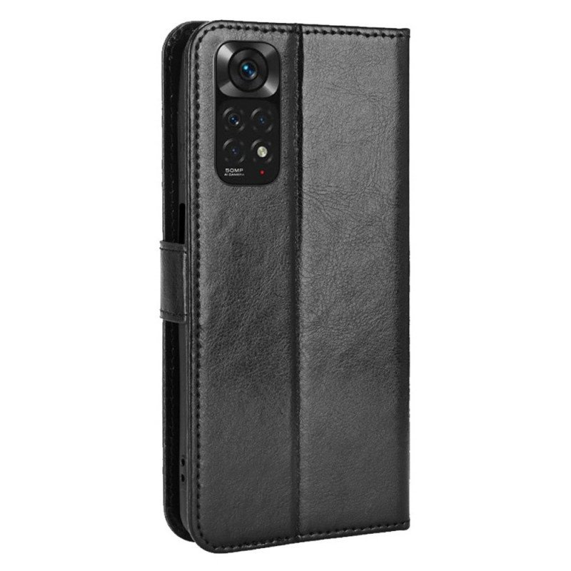 Folio-fodral Xiaomi Redmi Note 11 / 11S Flashig Konstläder