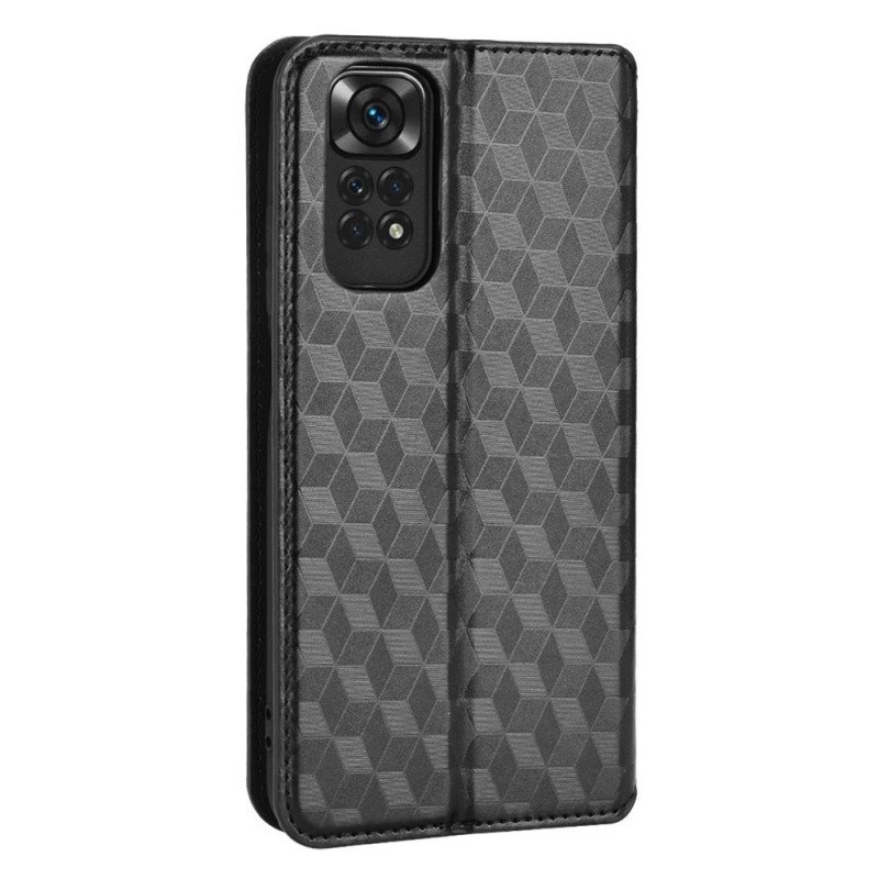 Folio-fodral Xiaomi Redmi Note 11 / 11S Läderfodral 3d Diamantlädereffekt