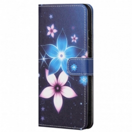 Folio-fodral Xiaomi Redmi Note 11 / 11S Med Kedjar Lunar Strap Blommor