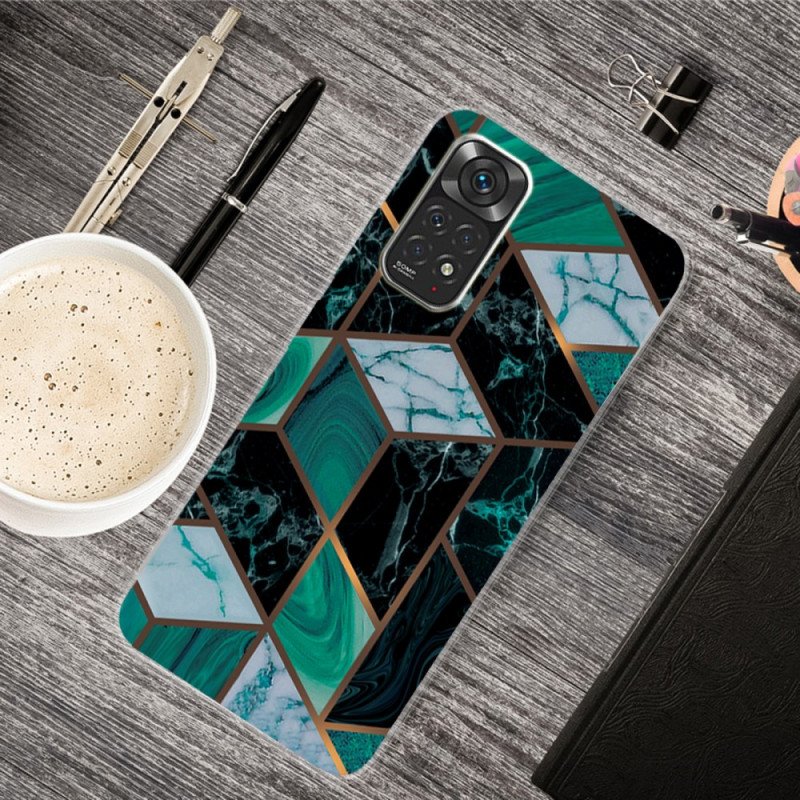 Mobilskal Xiaomi Redmi Note 11 / 11S Marmor Geometri