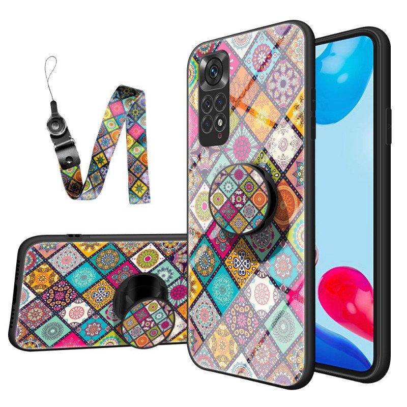 Mobilskal Xiaomi Redmi Note 11 / 11S Patchwork Magnetisk Hållare