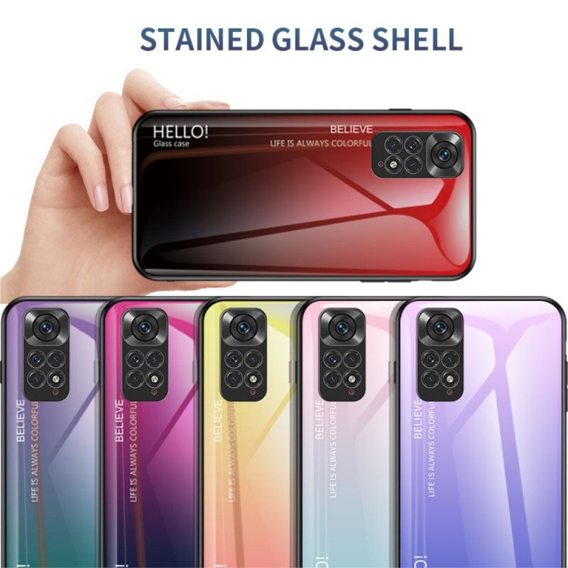 Skal Xiaomi Redmi Note 11 / 11S Härdat Glas Hej