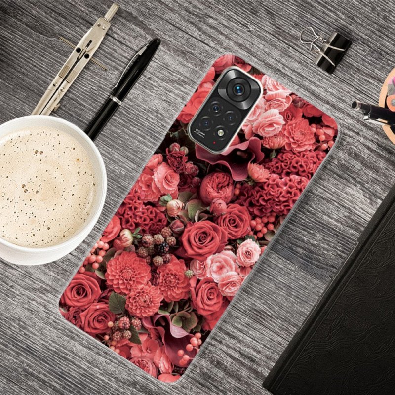 Skal Xiaomi Redmi Note 11 / 11S Intensiva Blommor