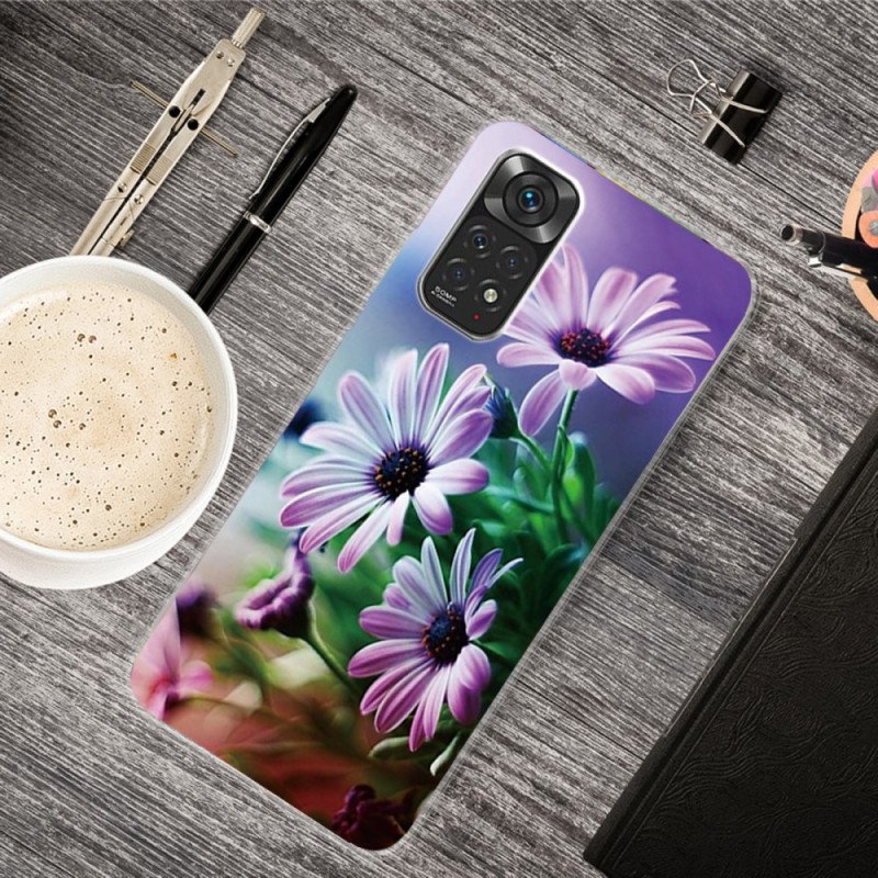 Skal Xiaomi Redmi Note 11 / 11S Realistiska Blommor