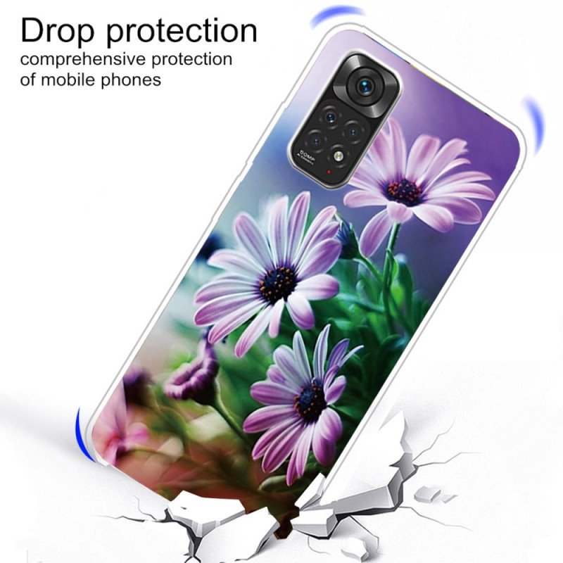 Skal Xiaomi Redmi Note 11 / 11S Realistiska Blommor