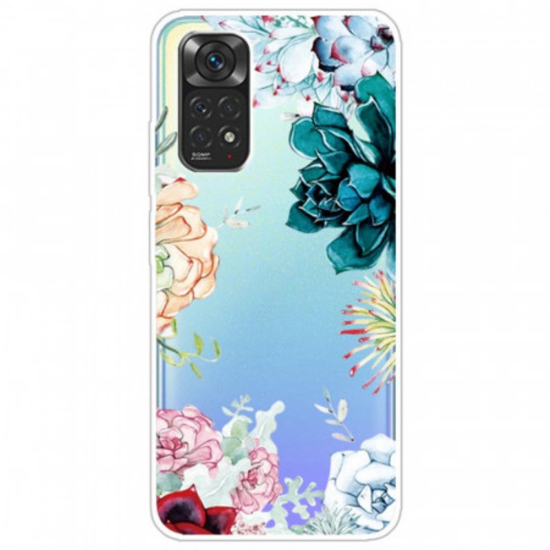 Skal Xiaomi Redmi Note 11 / 11S Sömlös Akvarell Blommor