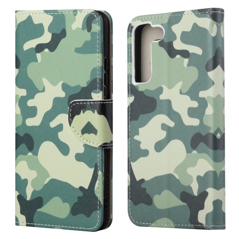 Folio-fodral Samsung Galaxy S22 Plus 5G Militärt Kamouflage