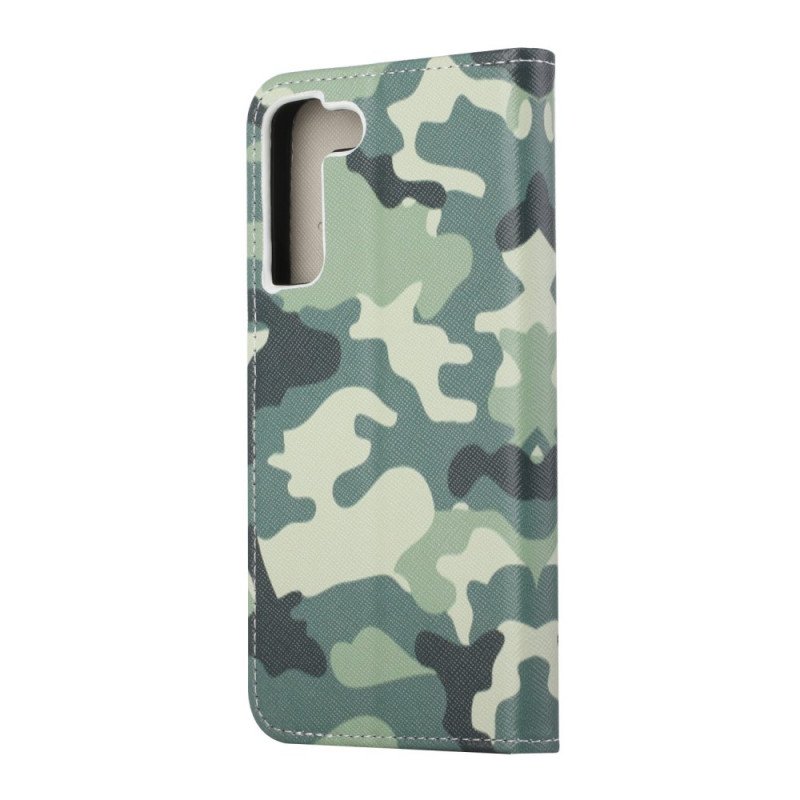 Folio-fodral Samsung Galaxy S22 Plus 5G Militärt Kamouflage