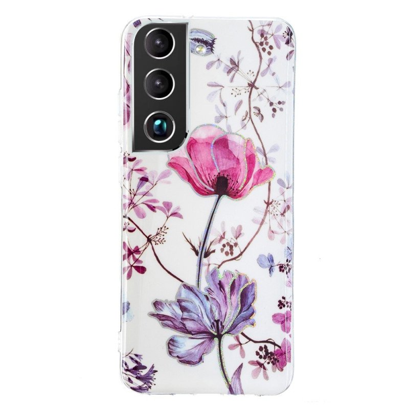 Skal Samsung Galaxy S22 Plus 5G Marmorerade Blommor