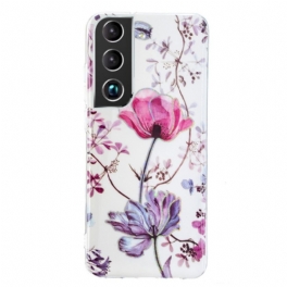 Skal Samsung Galaxy S22 Plus 5G Marmorerade Blommor