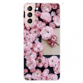 Skal Samsung Galaxy S22 Plus 5G Rosa Blommor