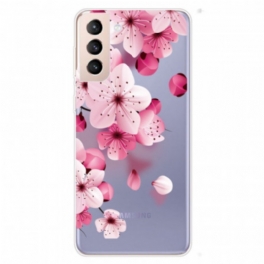 Skal Samsung Galaxy S22 Plus 5G Små Rosa Blommor