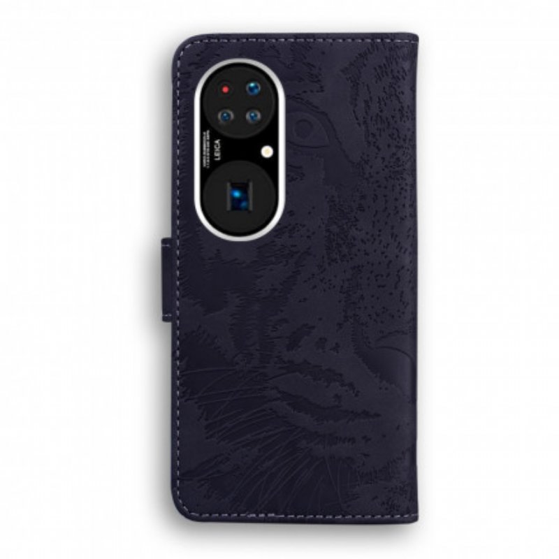 Fodral Huawei P50 Pro Tiger Face Print