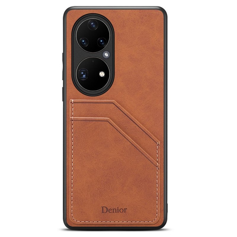 Skal Huawei P50 Pro Denior Double Slot Korthållare