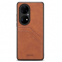 Skal Huawei P50 Pro Denior Double Slot Korthållare