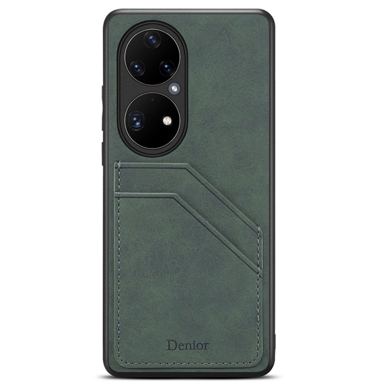 Skal Huawei P50 Pro Denior Double Slot Korthållare