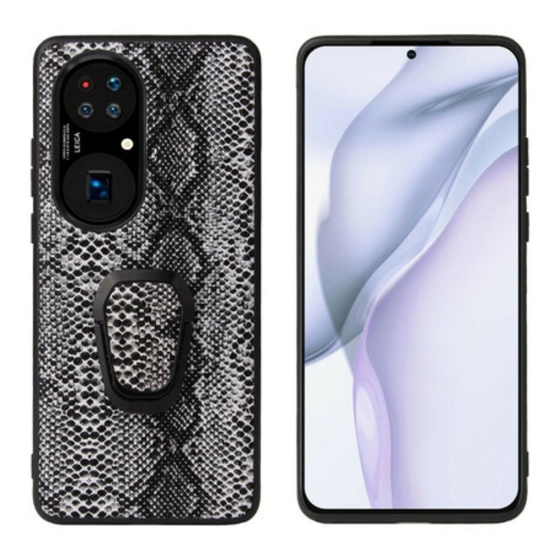 Skal Huawei P50 Pro Snake Style Ring-hållare