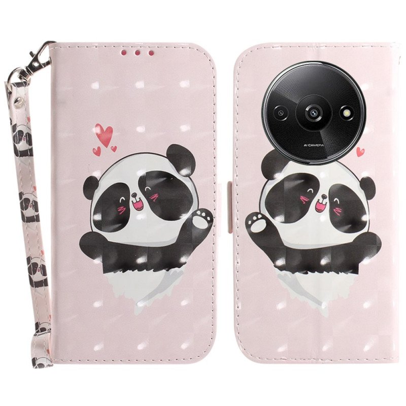 Fodral Poco C61 Panda Love Med Rem