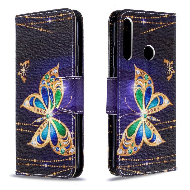 Fodral Huawei P40 Lite E Butterflies Kings