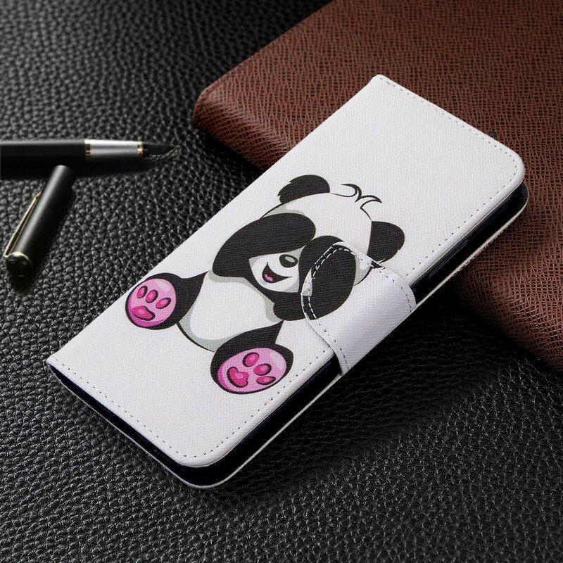 Folio-fodral Huawei P40 Lite E Panda Kul