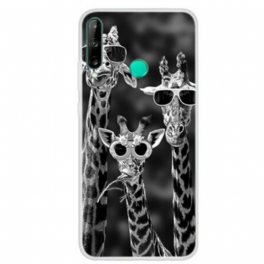 Skal Huawei P40 Lite E Giraff Med Glasögon