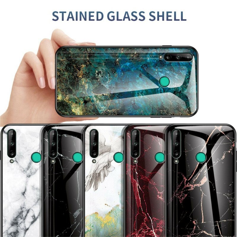 Skal Huawei P40 Lite E Premiumfärger Härdat Glas