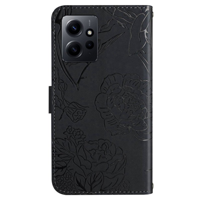 Fodral Xiaomi Redmi Note 12 4G Fjärilar Och Linne