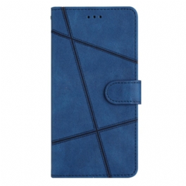 Fodral Xiaomi Redmi Note 12 4G Med Kedjar Strappy Geometrisk