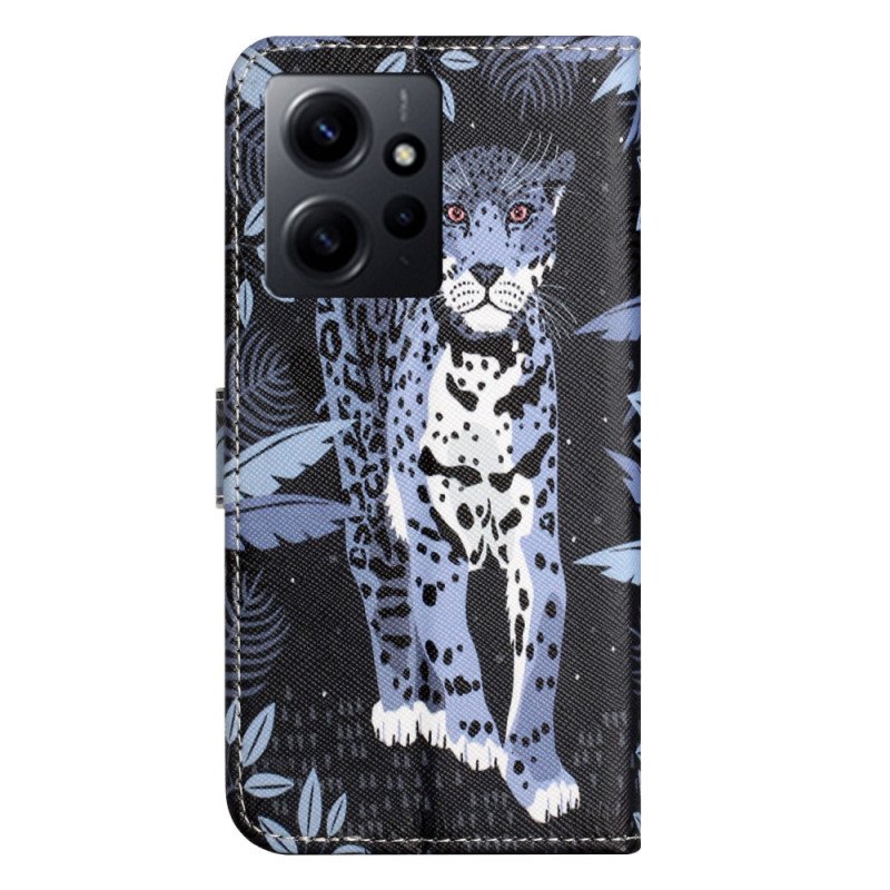 Fodral Xiaomi Redmi Note 12 4G Med Kedjar Strappy Leopard