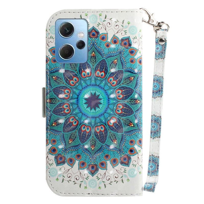 Folio-fodral Xiaomi Redmi Note 12 4G Med Kedjar Strappy Mandala