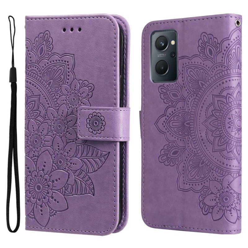 Folio-fodral Realme 9i Mandala Blommor