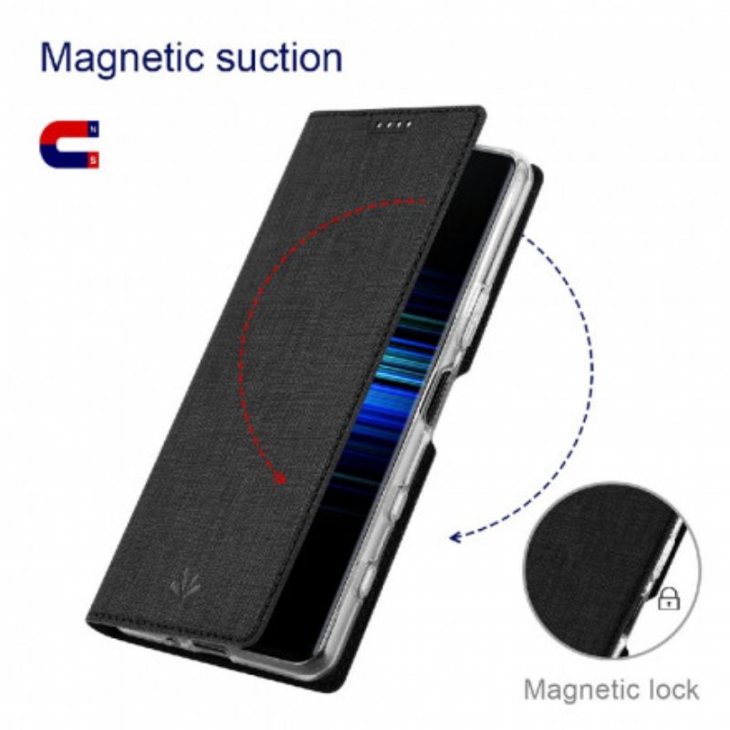 Folio-fodral Sony Xperia 1 III Läderfodral Strukturerad Vili Dmx