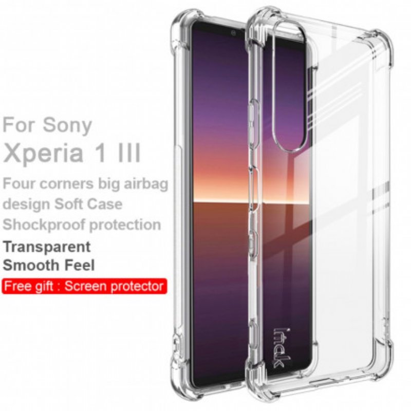 Skal Sony Xperia 1 III Transparent Med Imak Screen Film