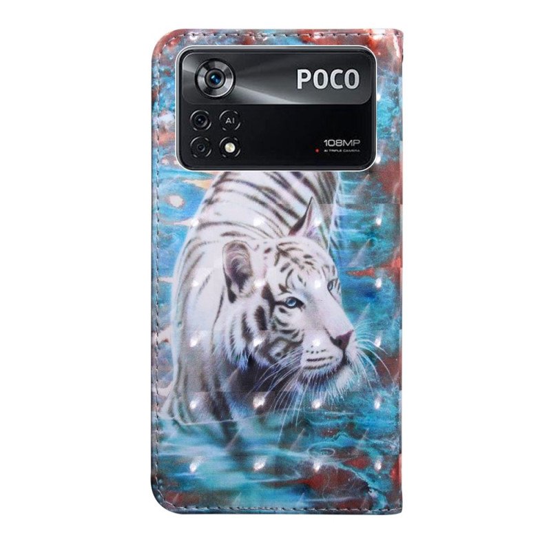 Fodral Poco X4 Pro 5G Med Kedjar Fantastisk Thong Tiger