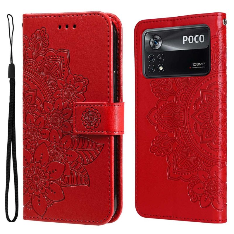 Fodral Poco X4 Pro 5G Med Kedjar Strappy Mandala