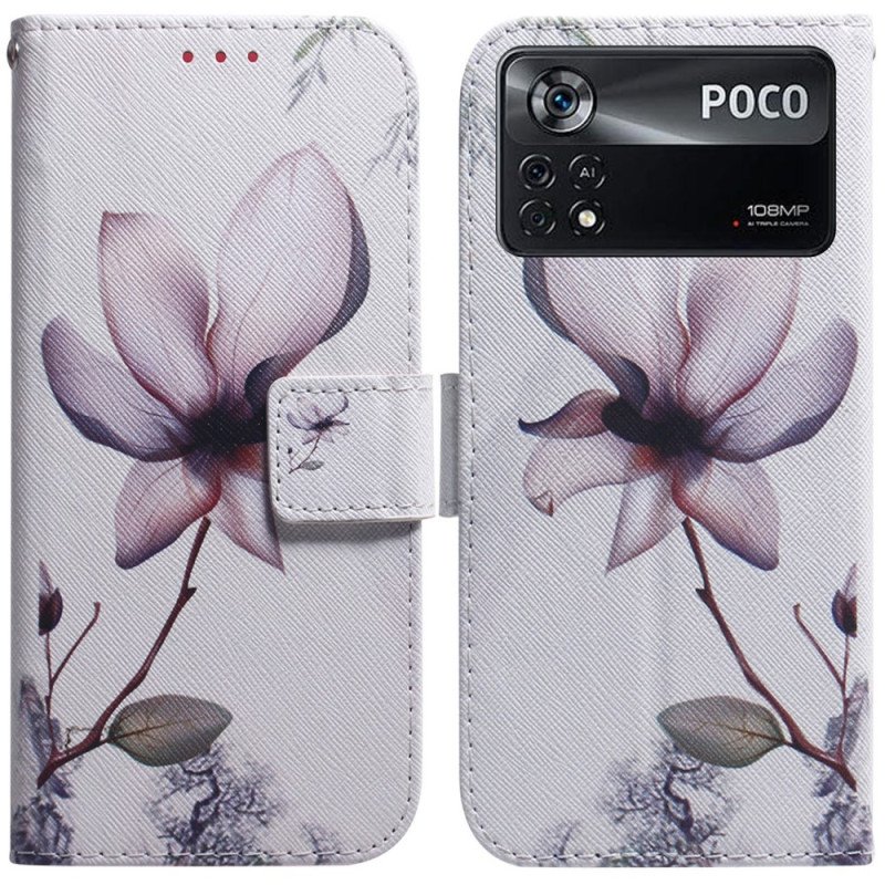 Fodral Poco X4 Pro 5G Rosa Blomma