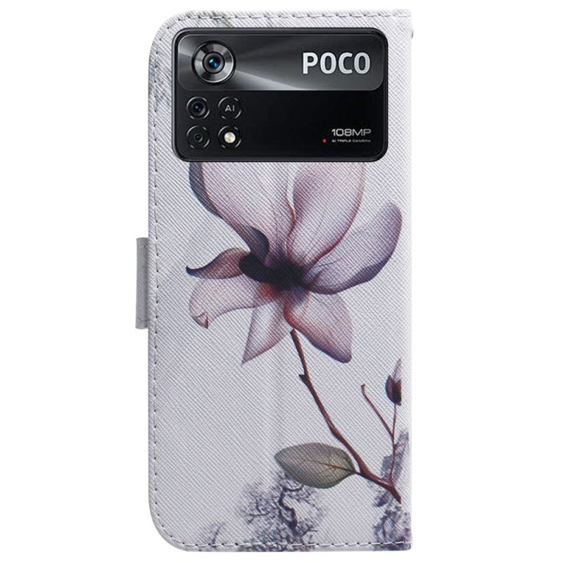 Fodral Poco X4 Pro 5G Rosa Blomma