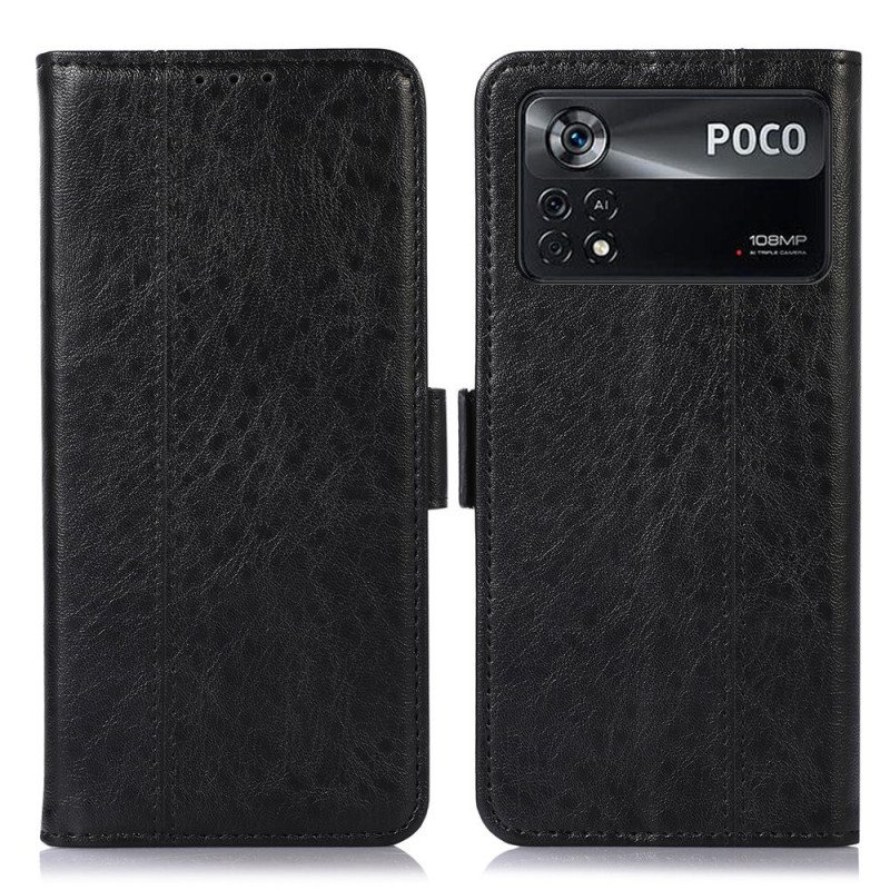 Fodral Poco X4 Pro 5G Stil Läder Couture