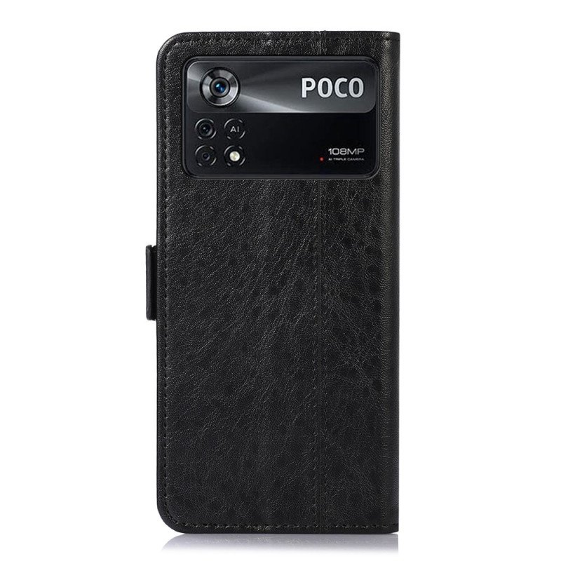 Fodral Poco X4 Pro 5G Stil Läder Couture