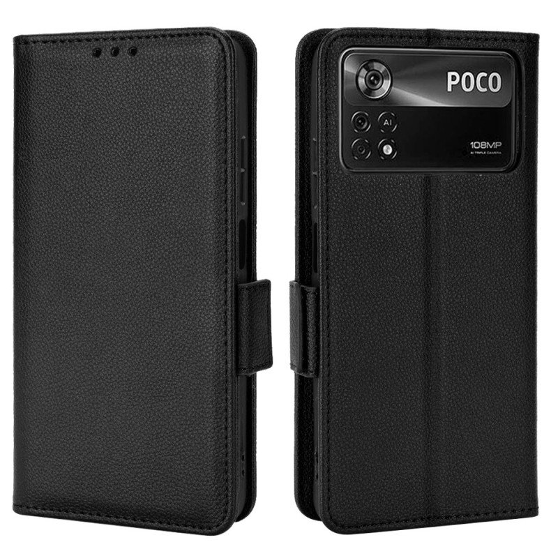 Fodral Poco X4 Pro 5G Ultrafint Litchi Konstläder