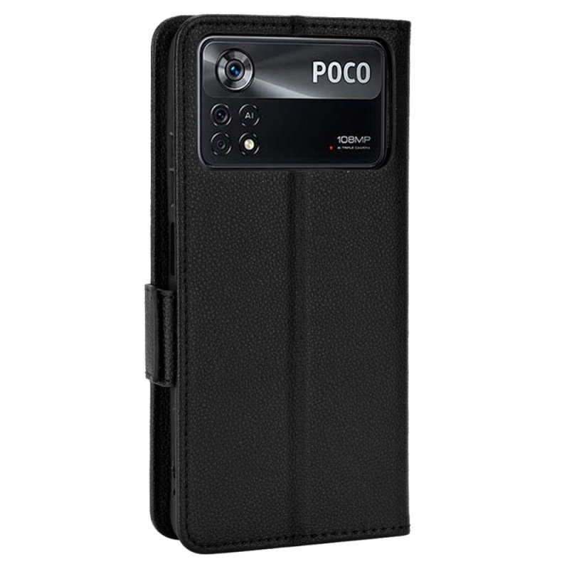 Fodral Poco X4 Pro 5G Ultrafint Litchi Konstläder