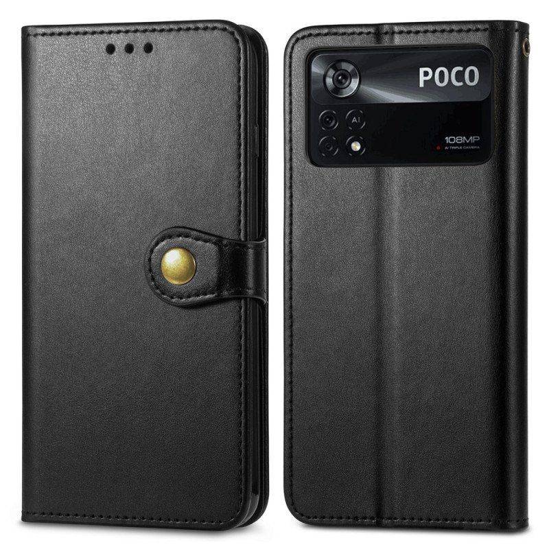 Fodral Poco X4 Pro 5G Vintage Magnetlås