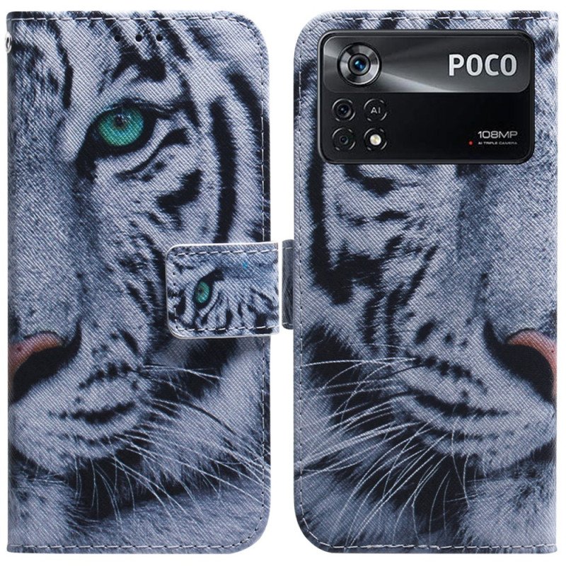 Fodral Poco X4 Pro 5G Vit Tiger