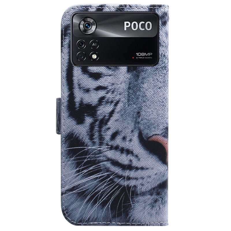 Fodral Poco X4 Pro 5G Vit Tiger