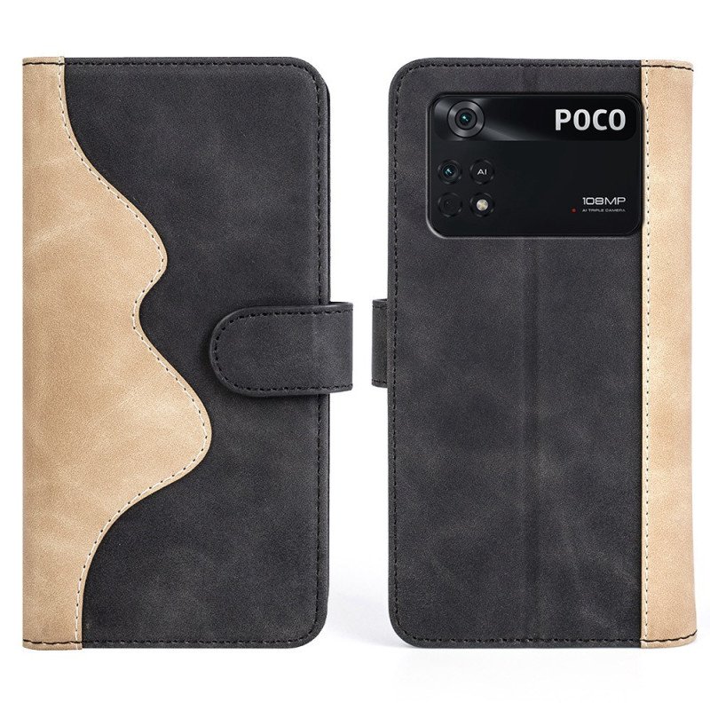 Folio-fodral Poco X4 Pro 5G Grafiskt Mönster