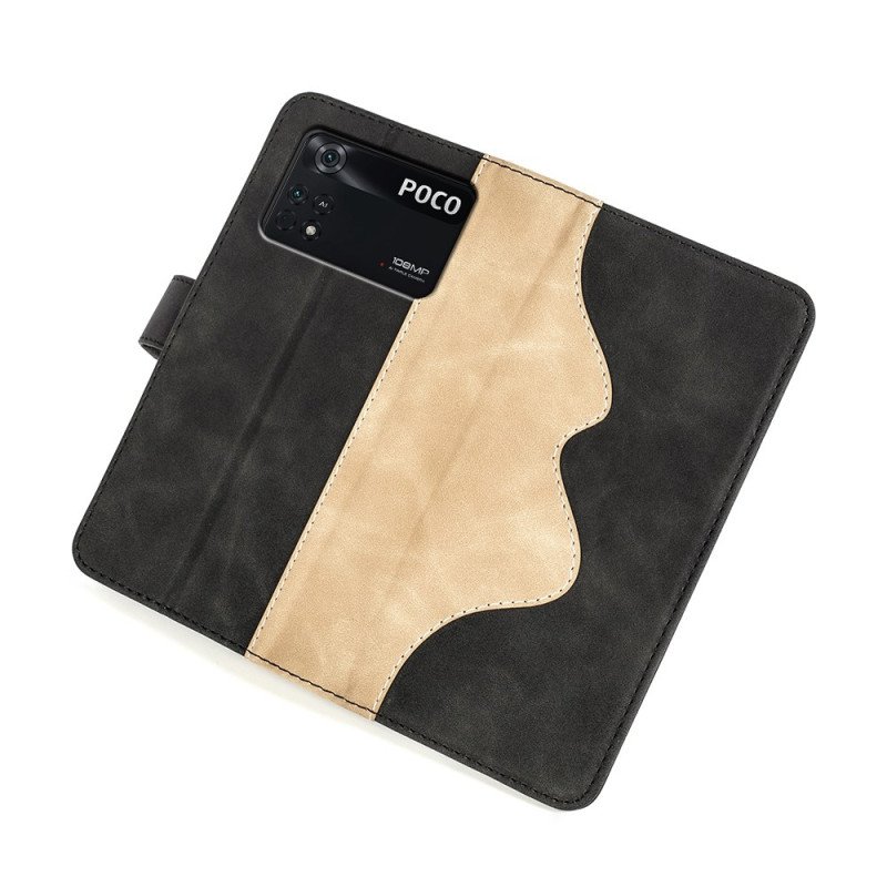 Folio-fodral Poco X4 Pro 5G Grafiskt Mönster