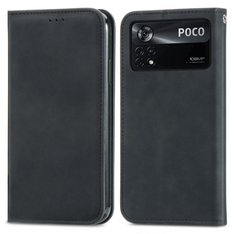 Folio-fodral Poco X4 Pro 5G Läderfodral Elegans